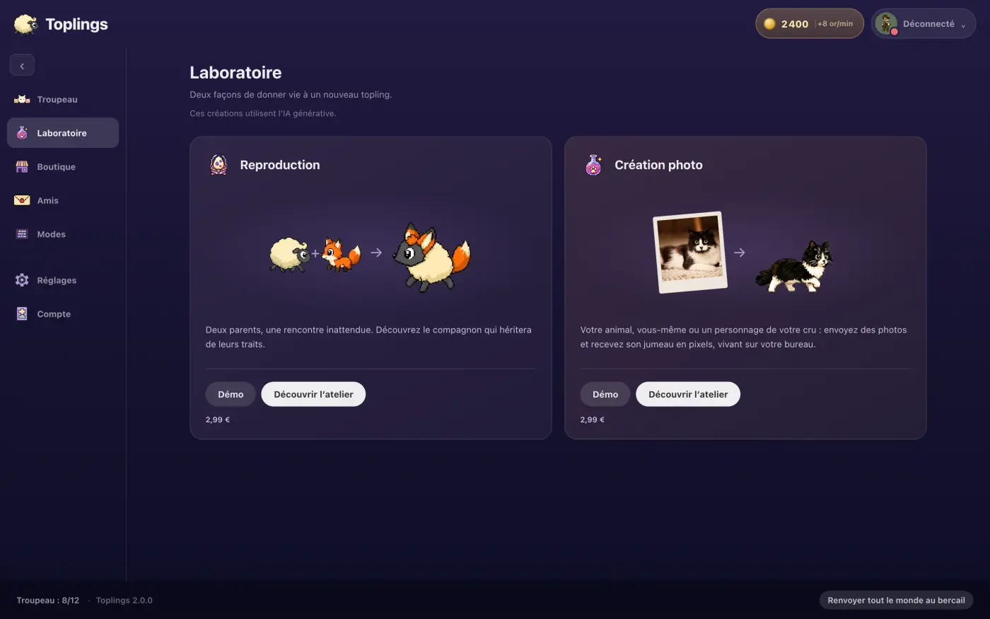 Le laboratoire de Toplings